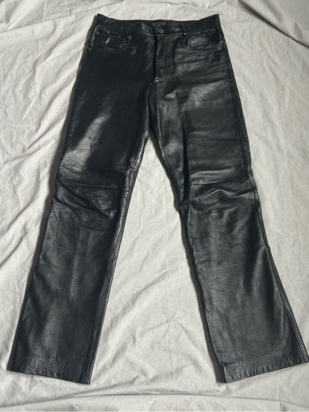 Vintage Bedoya & Sly Black Genuine Leather Pants